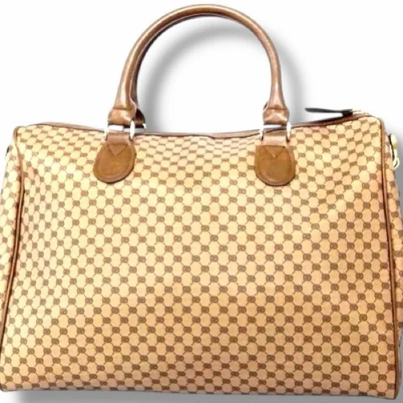 Rockland Signature Print Travel Satchel NWT – Structured Weekender - Picture 2 of 9